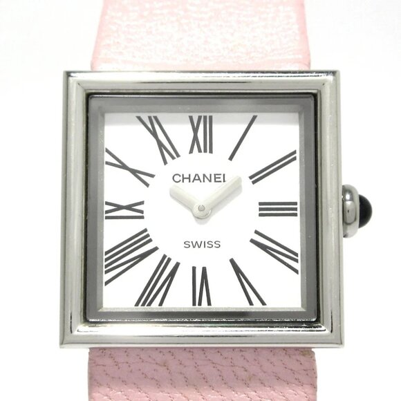 Auth CHANEL Mademoiselle - Pink Women's Wrist Watch - Picture 10 of 12